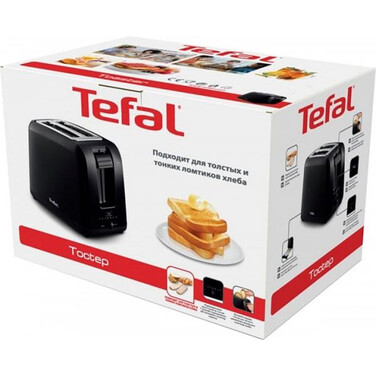 Tefal Тостер Vita, 800Вт, пластик, черный