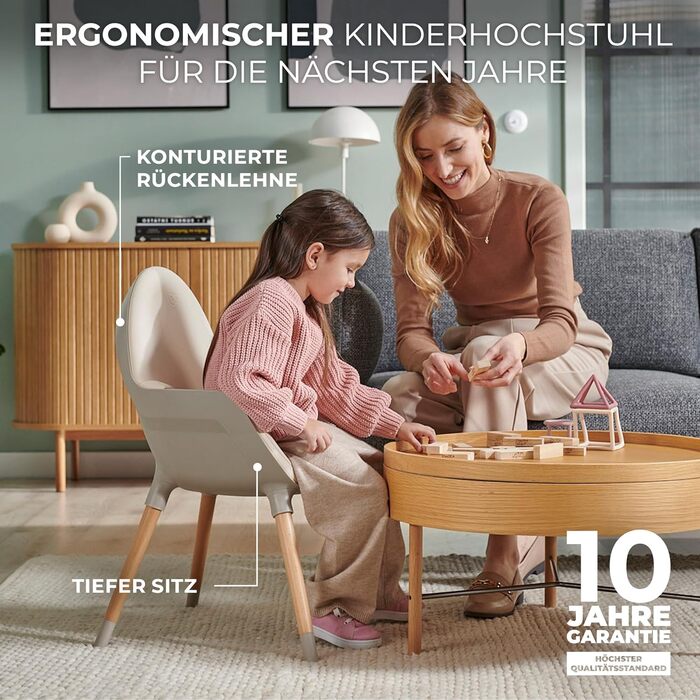 Дитячий стільчик для годування від 6 місяців kk Kinderkraft