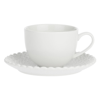 Чашка для чая с блюдцем La Porcellana Bianca MOMENTI, фарфор, 200 мл