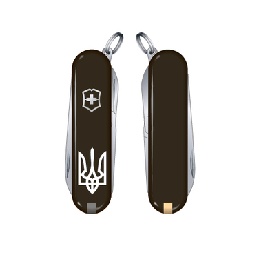 Ніж швейцарський 58 мм, 7 функцій, чорний Victorinox Classic Sd Ukraine