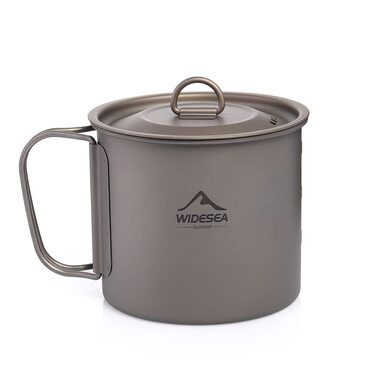 Туристична чашка з титану 600 мл widesea