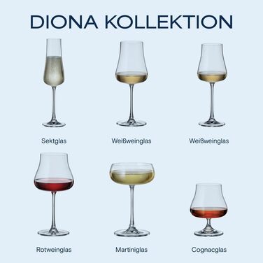 Набір коньячних келихів 6 шт 575 мл BOHEMIA CZECH REPUBLIC