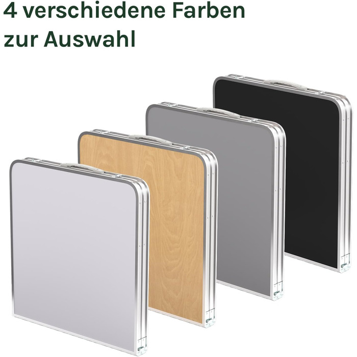 Кемпинговый стол 120x60 см черный WOLTU