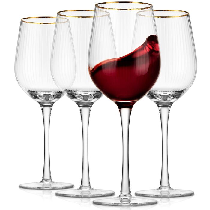 Преміальні келихи для вина 4 шт 411 мл Royalrose