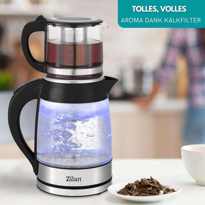 Чайник 100 без бісфенолу А Захисне скло Фільтр від накипу 2200 Вт Захист від перегріву Чай Чайник Чайовар Чайник Чайник Водоварний чайник