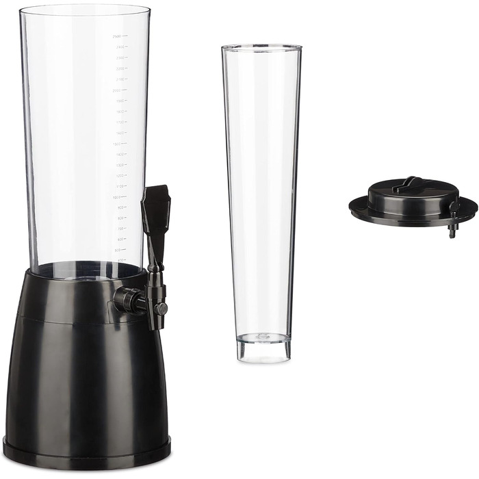 Диспенсер для напитков с краном 2,5л Relaxdays