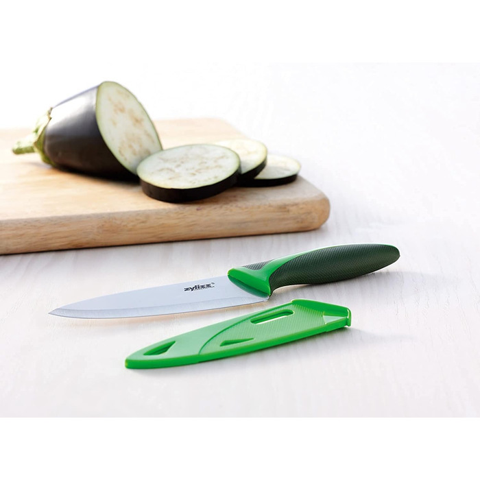 Набір ножів Zyliss E72404 3 предмети, 9 см / 10 см / 14 см, зелений / червоний / фіолетовий, набір кухонних ножів Канцелярський ніж / ніж для чищення овочів / ніж для чищення овочів / ніж для чищення овочів, 5 років гарантії Набір з 3 ножів