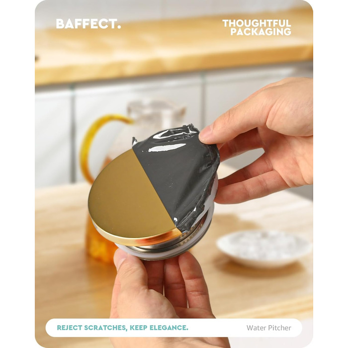 Стеклянный кувшин с крышкой 1,8 л Baffect