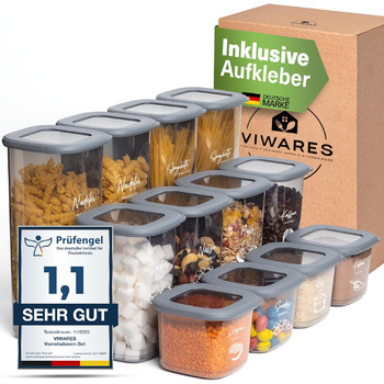 Набір контейнерів для зберігання 12 предметів Vialex