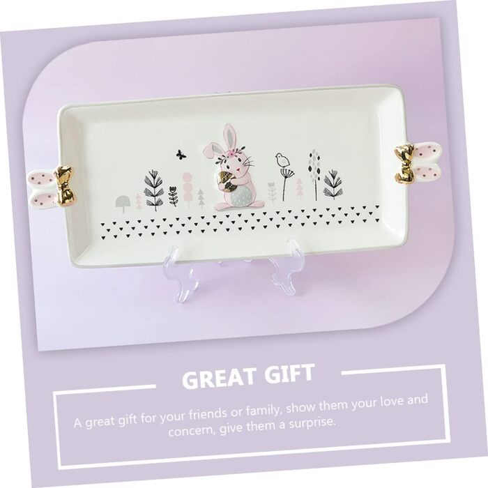 Керамічна сервірувальна тарілка до Великодня SOLUSTRE