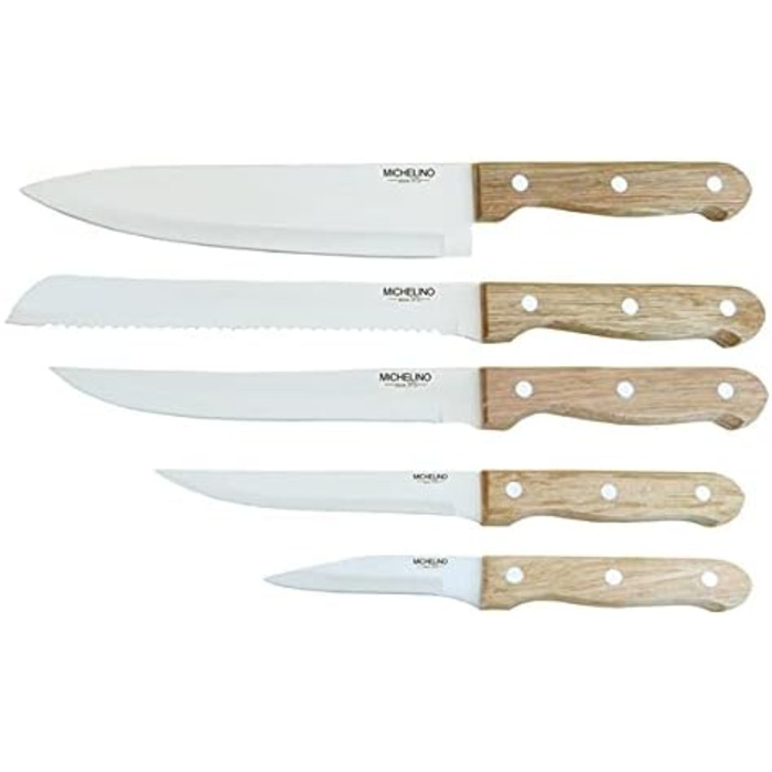 Набір кухонних ножів 6 предметів Michelino
