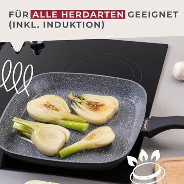 Сковорода-гриль 28 см з керамічним покриттям Cosmo Fackelmann