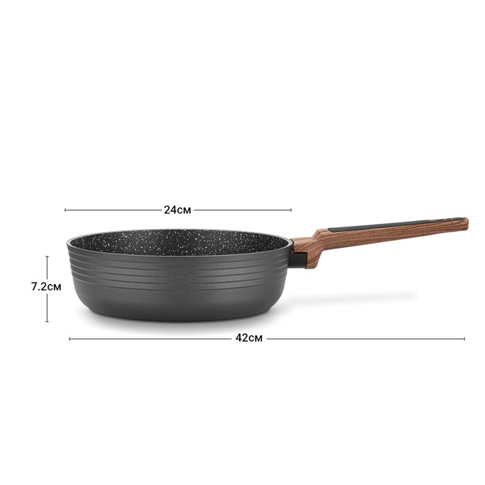 Глубокая сковорода Fissman DIAMOND 24x7,2 см. (14305)