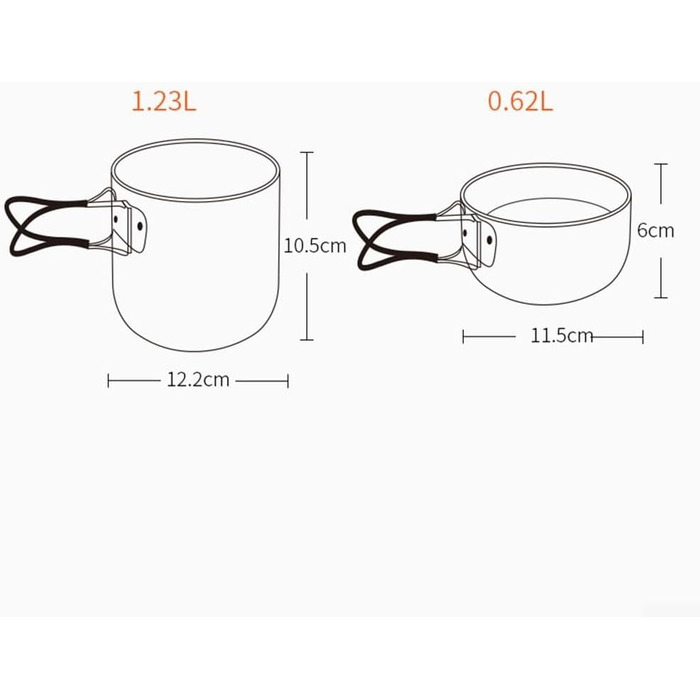 Набір посуду для кемпінгу Lawnoval