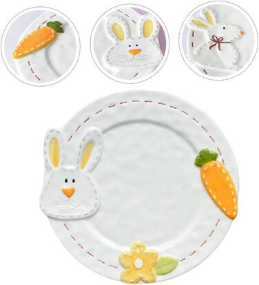 Керамическая тарелка с кроликом 23,9 см UTHCLO