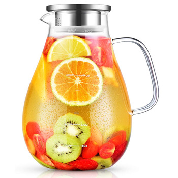 Скляний глечик з кришкою 2,4 л veecom