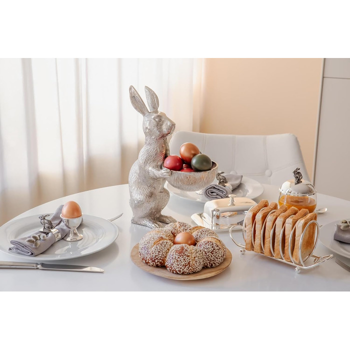 Фігурка кролика з мискою 31 см EDZARD