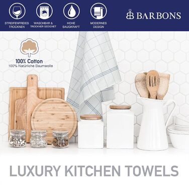 Набір з 20 кухонних рушників 50 x 70 см, синій BARBONS