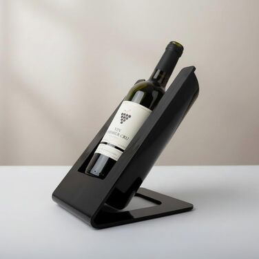 Акумуляторний охолоджувач для пляшок та вина, чорний глянцевий, зі змінним акумулятором