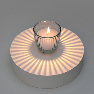 Свічка у свічнику Bougies La Française, біла, 7 х 7 см, 75 г
