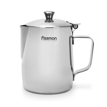 Молочник 600 мл з кришкою Fissman нержавіюча сталь (5249)