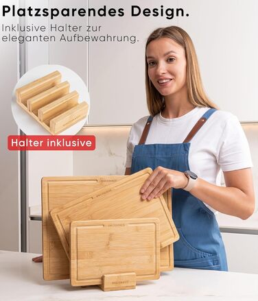 Набір обробних дощок із натурального бамбука 3 шт Deco haus