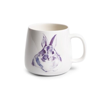 Кружка Fissman PROVENCE RABBIT 400 мл фарфора (13956)