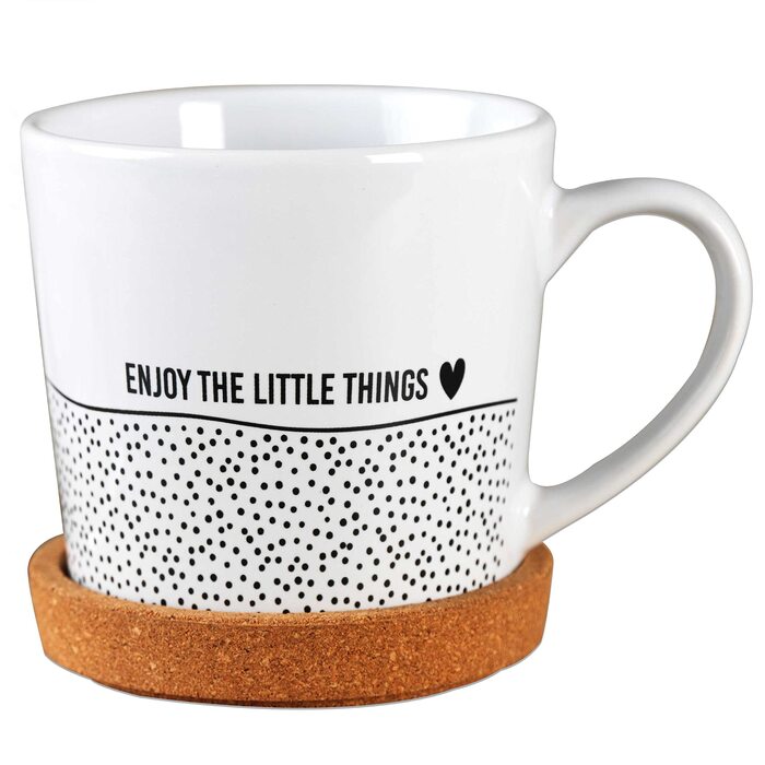 Паперовий дракон. Високоякісна керамічна кружка з корковою підставкою в тон - прикраса столу - журнальний столик - кавова кружка - у повітрі - до Великодня (Насолоджуйтесь)