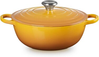 Чавунна каструля Le Creuset Signature La Marmite, 26 см, 4,1 л, колір Nektar (підходить для всіх типів плит, включаючи індукційні)