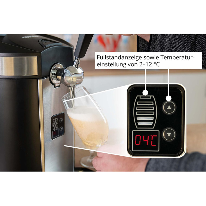 Диспенсер для розливу пива з компресором 5 л Unold