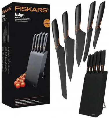 Набір ножів Fiskars Edge з підставкою, 5 шт (1003099)