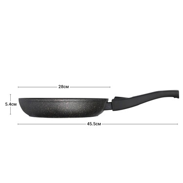 Сковорода Fissman COSMIC BLACK 28x5,4 см индукционная (4369)