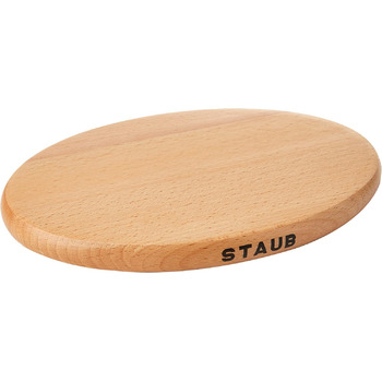 Подставка деревянная магнитная 21 см, овальная Staub
