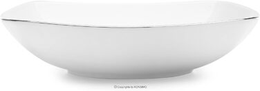 Набір посуду konsimo Combi 12 персон Набір тарілок CARLINA Modern 36 предметів Столовий сервіз - Сервіз та набори посуду - Комбінований сервіз 12 осіб - Сервіз для сім'ї - Посуд Столовий посуд (комбінований сервіз 30 шт. , Platinum Edges)