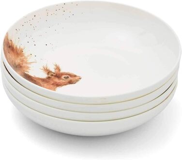 Набір із 4 мисок для пасти Wrendale Designs