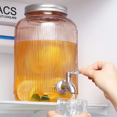 Стеклянный диспенсер для напитков 4 л Berglander