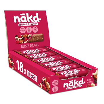 Батончики из фруктов и орехов 18 x 35 г ягоды Nakd