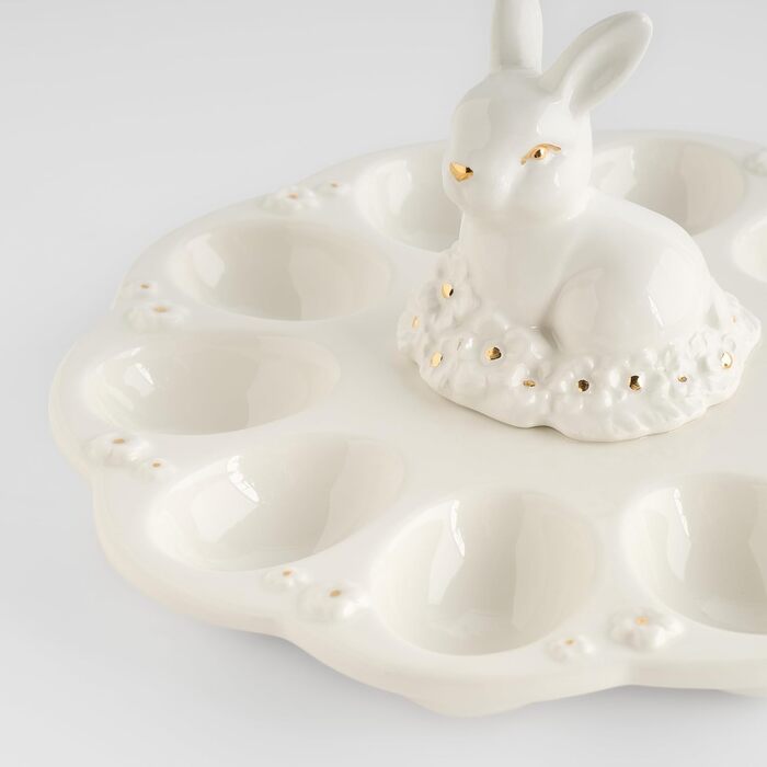 Керамічний піднос для яєць до Великодня 23 см home&you