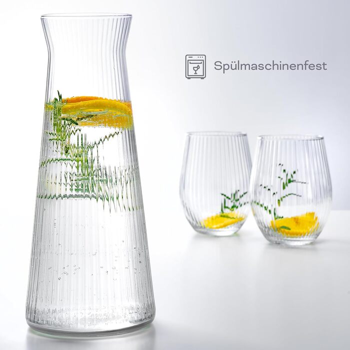 Набор из 3 стеклянных кувшинов 1 л KONZEPT