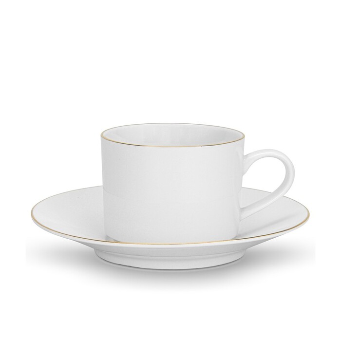 Набір Fissmanз 2-х кухлів FLOREE 240 мл з блюдцем порцеляна (3669)