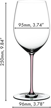 Бокал Riedel Fatto a Mano для Chardonnay, витриманого в дубі рожевий, , кришталь, безпечний для мийки посуду 4900/97P (Cabernet)