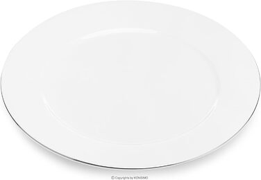 Тарелки для завтрака на 6 персон MUSCARI - Набор из 6 тарелок для торта - Фарфоровые десертные тарелки - Современные маленькие тарелки - Ø20 см - (Platinum Line)