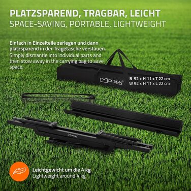 Складной алюминиевый стол для кемпинга 90 x 51,5 см ML DESIGN modern living