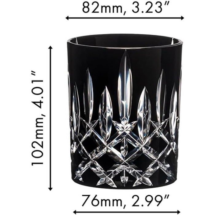 Кольорові келихи для віскі в індивідуальній упаковці, стакан для віскі з кришталевого скла, 295 мл, (чорний)