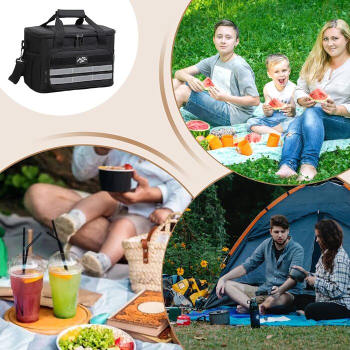 Термосумка для кемпінгу чорна Generisch