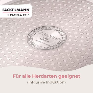 Сковорода 28 см с ребристым дизайном, пастельно-бежевый Pamela Reif Fackelmann