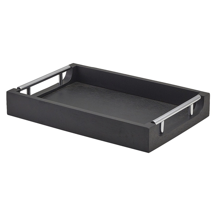 Піднос 30*20 см, дерев'яний, чорний, Solid Black, GenWare