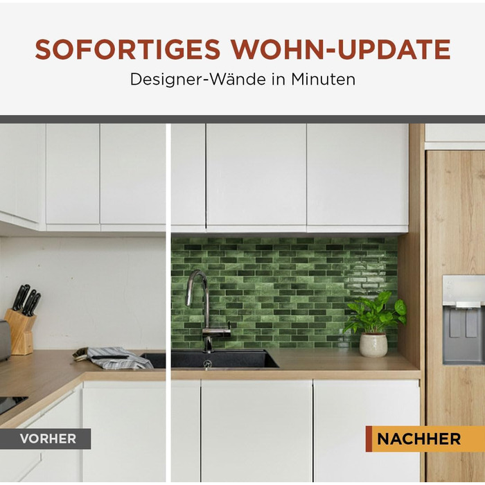 Самоклеящиеся премиальные наклейки для кухни 30 х 30 см TRADEDOWNCO PEEL & STICK TILES