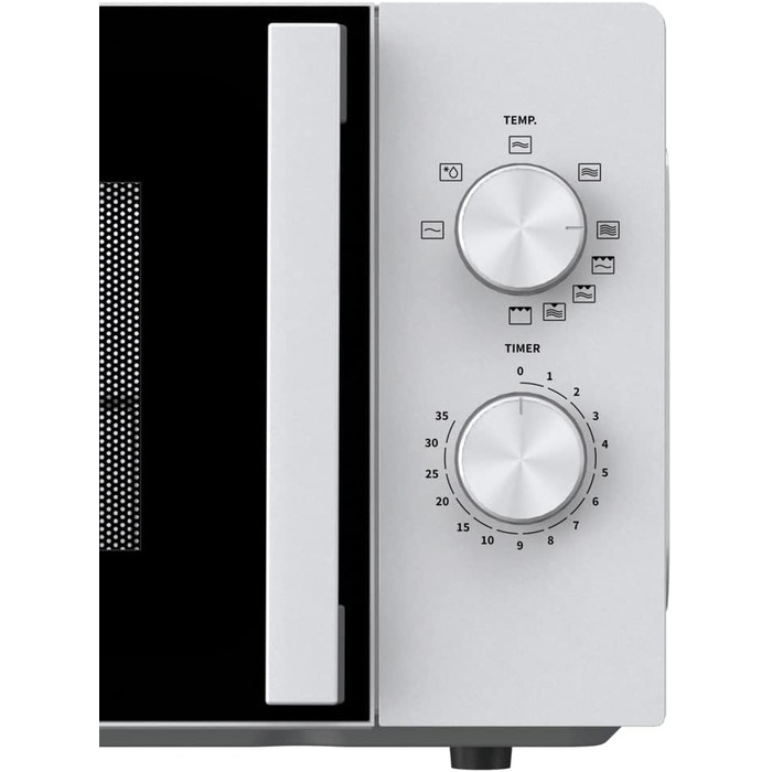 Мікрохвильова піч Hisense H20MOBP1HI / 700 Вт / InverterTech / Керамічне покриття / Преміальне скло / Виготовлена на замовлення, багатофазне приготування / Функція розморожування / 5 рівнів потужності / Блокування від дітей / Чорна (20 л, аналогове керува