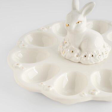 Керамічний піднос для яєць до Великодня 23 см home&you